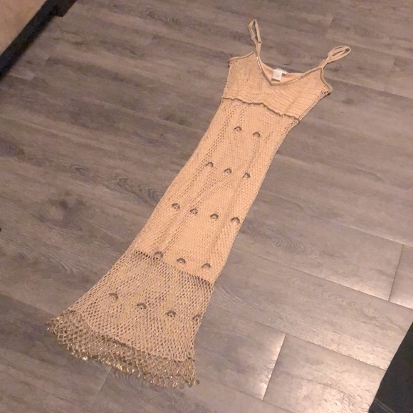 Beaded golden dtess - Picture 2 of 6